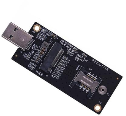 CY Adattatore NGFF M.2 Key-B WWAN a USB 3.0 Adattatore Riser Card con Slot SIM per 3G/4G/5G LTE Wireless Module Modem Card