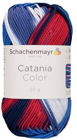 Schachenmayr Strickwolle Catania Color 50g aus Baumwolle Handarbeit Strickgarn Farbe 00242