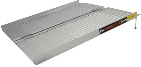Folding Access Ramp, Portable Aluminium Anti Slip Loading Ramp for Step & Stairs (3ft Ramp)