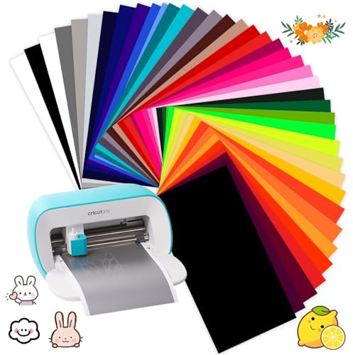 Kigniote 40 Stück Smart Iron On für Cricut Joy,14cmx30,5cm | Ideal für DIY/T-Shirt/Stoffe/Kleidung, Leicht zu Schneiden & Jäten / Ohne Schneidematte / Schnelle Übertragung