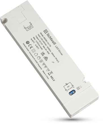 lichtvoll Led Trafo 60W Led Driver Trafo 230v auf 12v, Led Treiber Transformator 230v 12v, Led Netzteil Led Trafo Kein LED-Flimmern, Kein Transformator-Rauschen