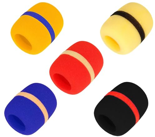 Genérico MZW4032 Paravientos de micrófono para Sennheiser Evolution Transmisor de micrófono portátil SKM9000, SKM6000, SKM5200, Uso Externo, 5 Piezas