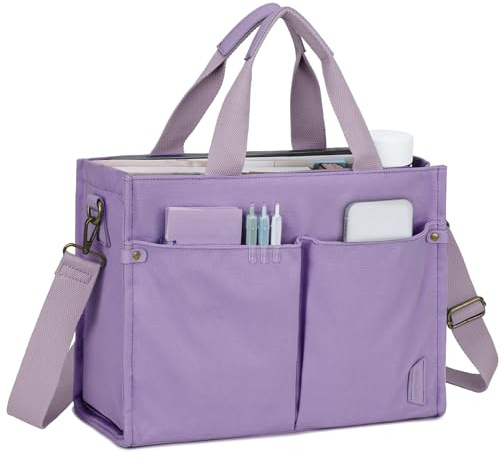 VASCHY Tote Bag, Borsa Università Donna Borsa Donna Borsa Tracolla Donna Elegante Shopping Bag Donna Borsa Mare Borsa da Viaggio Lavoro Ufficio Scuola Viola
