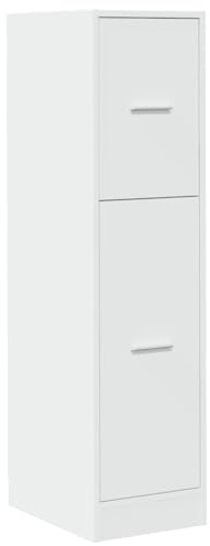 vidaXL Armadietto da Farmacia Bianco 30x41x118 cm in Truciolato, Mobile da Farmacia, Arredamento da Farmacia, Mobile con cassetti da Farmacia