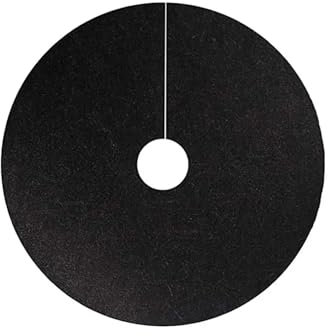 Paillis D'Arbre Non Tissé Couverture de sol noire anti-mauvaises herbes, 5 pièces, Non tissé, contrôle des mauvaises herbes, anneau de paillis d'arbre, barrière de désherbage en tissu Disque De Pailla