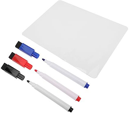 NUOBESTY Whiteboard Für Den Kühlschrank A4 Trocken Abwischbares Whiteboard Trocken Abwischbare Tafel Mit Markern Für Das Homeoffice Und Die Schule