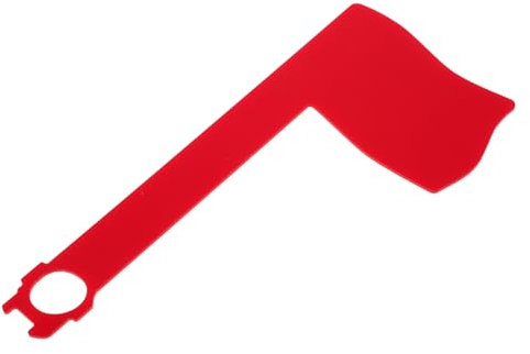 Yardwe Accesorios Para De Acrílico Con Bandera Roja Giratoria Diseño De Bandera Nacional Estilo Minimalista Moderno La Oficina Aula Para Buzón Pequeño