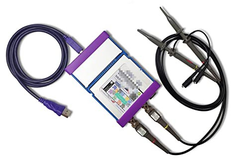 Osciloscopio, LOTO USB/PC Osciloscopio OSCA02 Serie, 100 ms/s, Bw 35m Hz, 2 canales/alcance + generador de señales + analizador lógico / 8~13 bits Resistente al calor(OSCA02E)