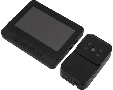 Uonlytech 1set Videocitofono Wireless Con Schermo Da Installazione Facile e Remota Per Sicurezza Domestica e Video Reale