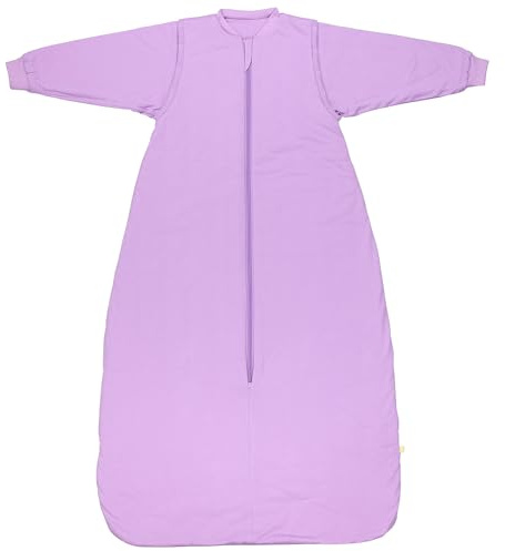 schlummersack Baby Kinder Schlafsack Ganzjahr 130 cm Lavendel | annehmbare Ärmel, gefüttert, Ganzjahresschlafsack, 2.5 Tog