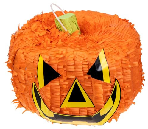 ZUNOXAZ Halloween Pinata Kürbis Design Füllbare Pinata für Kindergeburtstagsfeiern Halloween Dekoration und Partys Lustiges für Familienfeiern und Fiestas