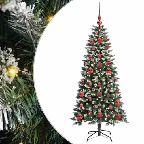 vidaXL Árbol de Navidad Artificial Verde 120 cm PVC, plástico y Acero