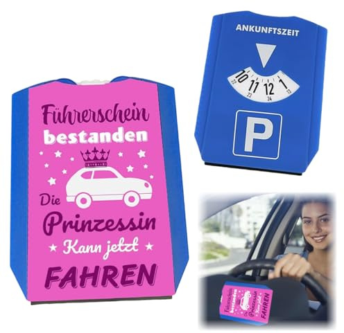 Disque de stationnement princesse, Lot de 1 Disque Horodateur, Accessoire de voiture pour les conducteurs majeurs, Évitez les amendes lors du stationnement