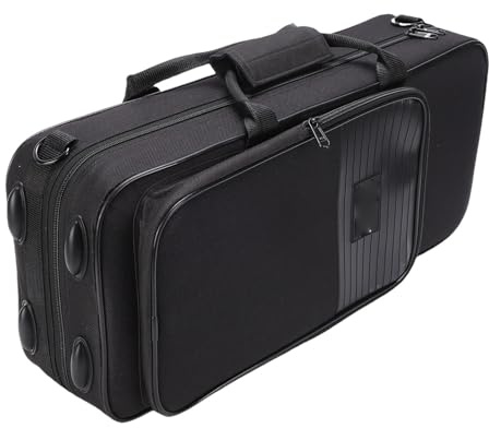 SUNGOOYUE Estuche para Trompeta, Bolsa de Transporte Rectangular Acolchada de Tela Oxford Resistente Al Agua con Correa para el Hombro para Trompeta SIB, Estuche de Instrumentos Portátil