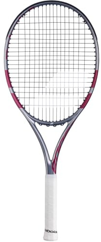 Babolat Boost Aero Strung Tennisschläger, Grau/Himbeerrosa