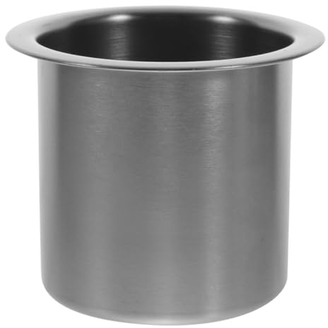 Happyyami Portabicchieri in Acciaio Inox 304 per Divano e Carrello da Golf, Inserto Portadivano Nero Satinato, Supporto per Tazza Facile da Montare, Adatto a Camper e Poltrone Reclinabili