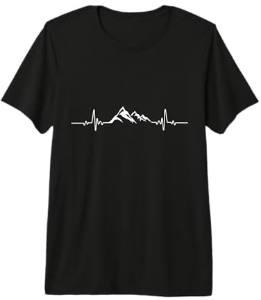 Latido de Las montañas - Excursionistas y montañeros Camiseta Premium