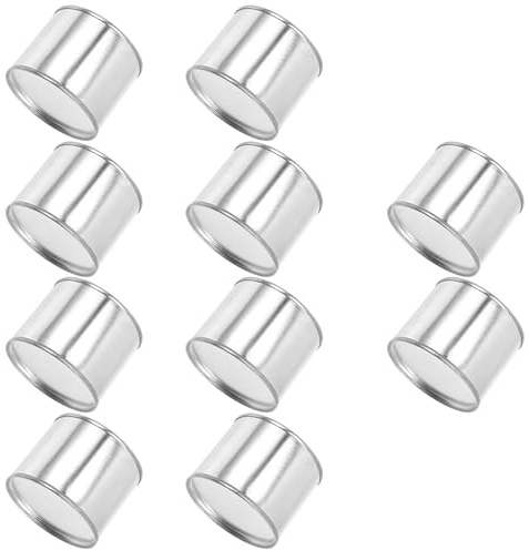 WHAMVOX Empty Paint Tin 10 Pack 100Ml Metal Paint Containers with Lid for Mixing and Storing Pigments, Silver, Designed for Painter Supply and Craft Projects