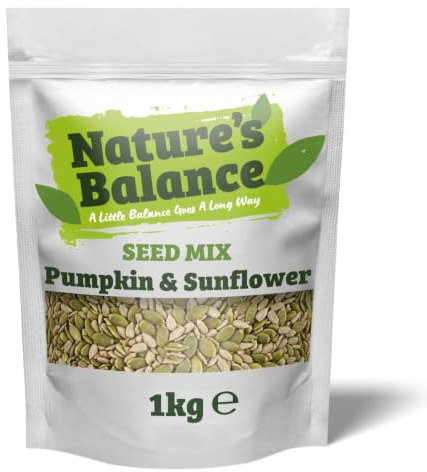 Nature's Balance Pumpkin & Sunflower Seeds Mix 1kg High Fibre Mixed Seeds | High Fibre | Natural Source of Protein | Perfect for Porridge, Yoghurt, Salads, Smoothies & Baking