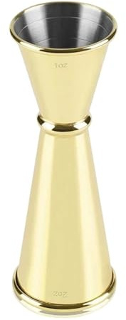 Misurino da cocktail a cono Doppio cocktail Jigger, 4,75 pollici, da 0,5 once a 2(Gold 1oz 2oz)