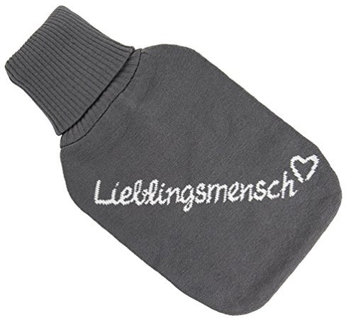 Objektkult Wärmflasche Grau Rectangular Latexfrei Wasser Mittel 1 Count Whole Body Behagliche Wärme für verschiedene Körperstellen