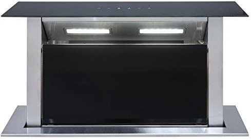 SIA DD60BL 60cm Black Touch Control Downdraft Cooker Hood Island Extractor Fan