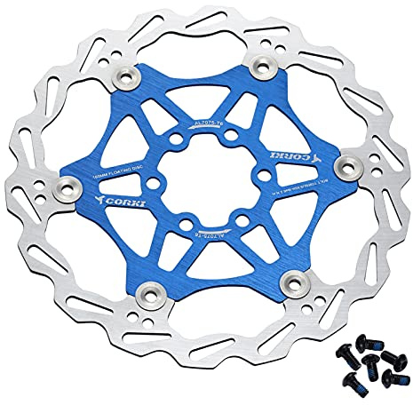 Bynccea 160mm 180mm Fahrrad Schwimmende Bremsscheibe mit 6 Schrauben für Mountain Rennrad BMX MTB