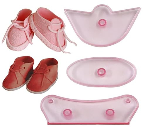 Silikonformen für Fondant, Schokolade, 3 Stück | Süßigkeitenherstellung Desserts Eiswürfel Gummi Ton Keks Gips Harz Cupcake Topper Kuchen Dekor Stanzform Babyparty Formen
