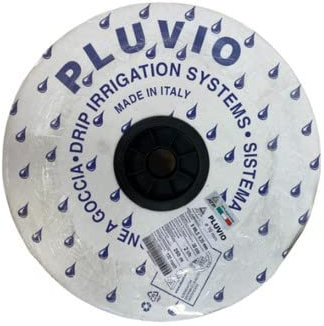 MANICHETTA GOCCIOLANTE PLUVIO 1000 MT D. 17-8 MIL 2LTH PASSO 40 CM PIATTINA PER IRRIGAZIONE ORTO 4 BOBINE 250 METRI
