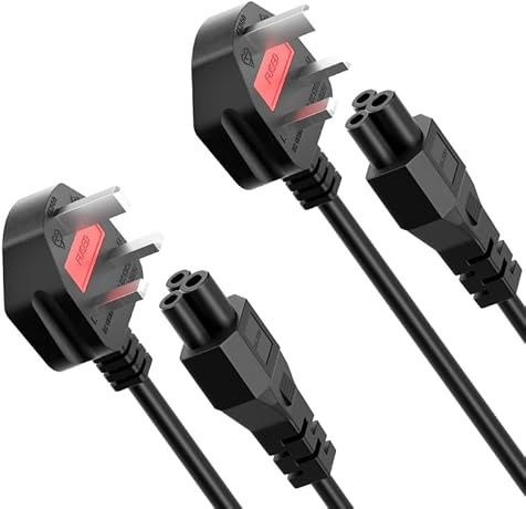 CYD 10FT(3m) Long AC Power Cord, 10A 125V 3 Prong Mickey Mous Power Cord Compatible with HP, Dell, Acer, Lenovo, Asus Computer, Projector, Monitor, Scooter Power Cable, 2Pack