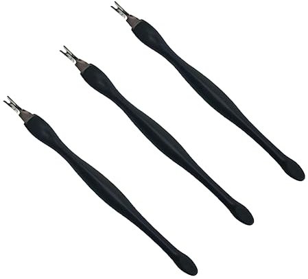 Nagelhautgabel, 3 Stück Cuticle Trimmer, Cuticle Pusher, Edelstahl Dead Skin Gabel, für Frauen Mädchen Maniküre