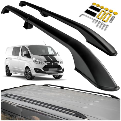 CHROMEMASTER | Compatibili con Ford Transit Custom Short 2013-2023 | Barre Trasversali da Tetto, Mancorrenti sul Tetto | Sono Utilizzate per il Montaggio di Portapacchi, Box da Tetto o Portabiciclette