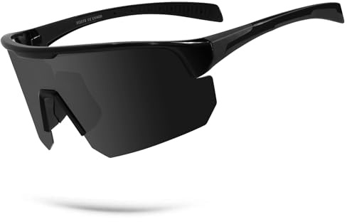 BangLong Lightweight Polarized Sports Sunglasses for Men Women, UV400 Protection Wrap-Around Sunglasses for Running Cycling Baseball Fishing