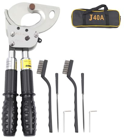 Ratchet Cable Cutter, Ratchet Cable Wire Cutter, Cutter Heavy Duty Wire Cutter Tool, Aluminum Copper Ratcheting Wire Cutting Hand Tool, Cable Cutter up to 300mm²