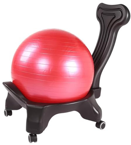Balance Ball Stuhl Ergonomische Gymnastikballstühle fürs Büro, Balanceballstuhl für Schreibtische für Teenager und Erwachsene Im Klassenzimmer, Stabilitätssport-Yogaballsitz für Schwere Menschen/Schwa
