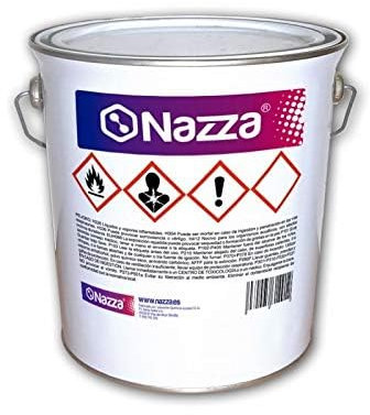 Nazza Imprimación Sintética - Protección Anticorrosiva Rápida y Duradera para Hierro y Acero (Negro, 20 KG.)