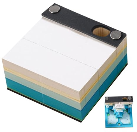 Wimnqie -Haftnotizen-Notizblock, Haftnotizen-Block | Kunst-Haftnotizblock zum Abreißen, Kunst-Notizblock mit Stifthalter - -Palast-Papierkunst-Notizblock, Schreibtisch-Postnotizen, kreative