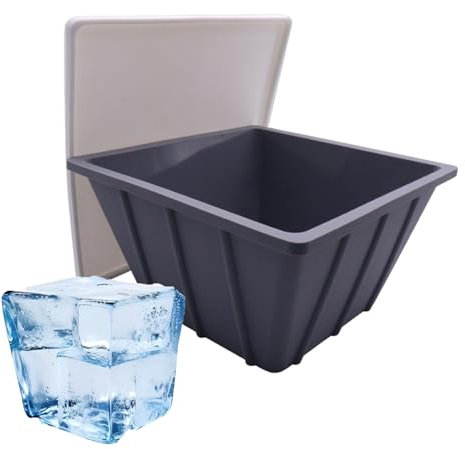 Moules pour blocs de bain de glace - Moule à blocs de bain de glace pilé froid - Accessoire de bain anti-adhésif pour refroidisseur d'eau et congélateur Plateau pour pique-nique, camping
