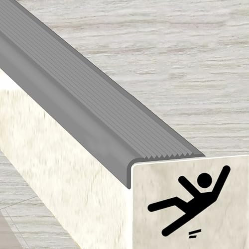 Rutschfester Kantenschutz für Treppen, zum Abziehen und Aufkleben, für Innen- und Außenbereich, Fliesen/Holz/Metalltreppen, 5 Farben, 19,9 m