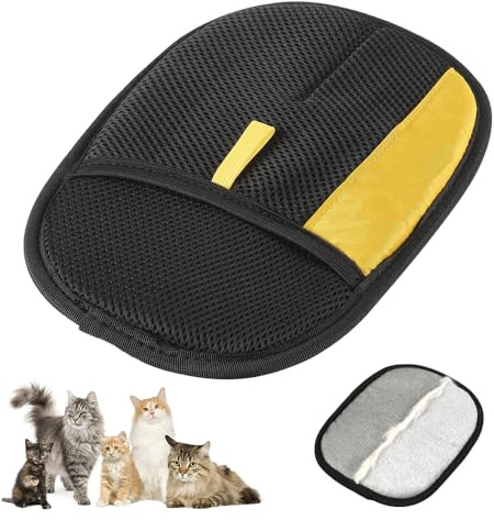 Mustowl 2025 Thickened Strong Pet Hair Removal Glove for Cats & Dogs, Electrostatic Gloves for Pet Grooming, Reusable Quick De-Shedding Gloves for Couch, Clothing, Carpet, Furniture, Car Seats (1pc)