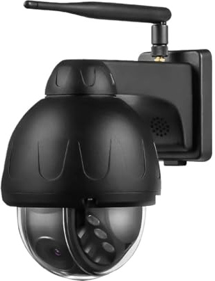 KKENZA Caméra IP PTZ 4K 8MP, Puce IMX415, Audio Wi-FI, Suivi Humain par IA, H.265, Vision Nocturne, dôme de sécurité(AU Plug_8MP Not TF Card)