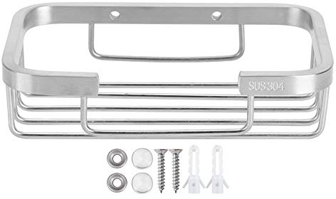 BAFOVY Portajabones, Acero Inoxidable Cepillado SUS304 Soporte de Jabonera de Pared con Drenaje Hueco para Accesorios de Baño, Hoteles y Hogares