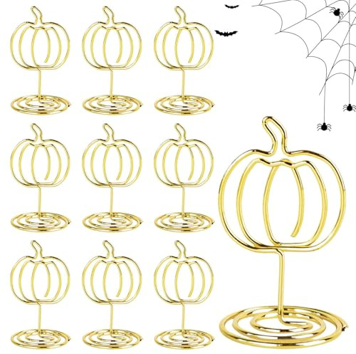 Portacarte da tavolo, con motivo a, per tavoli, 10 mollette in metallo, decorazione da tavolo, per ristorante, caffetteria, hotel, celebrazioni