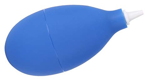 ZDETGU Staubgebläse-Pumpen-Reinigungswerkzeug, Leistungsstarkes Präzisions-Luftgebläse für die Reinigung von Kameraobjektiven, Uhren, Telefonen, Tastaturen, Silikon, Schwarz, Blau, 9,5 (Blue)