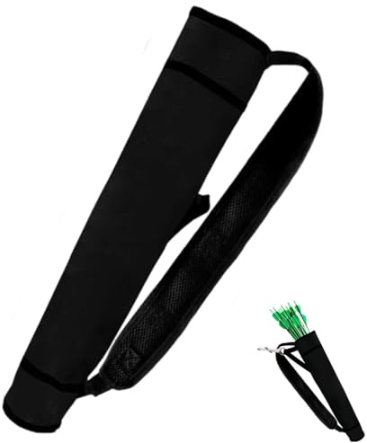 YAZWUR Carquois pour Flèches Tir à l'Arc Dos et Hanche Support de Carquois pour Arc Compound et Recurve Entraînement Cible Chasse