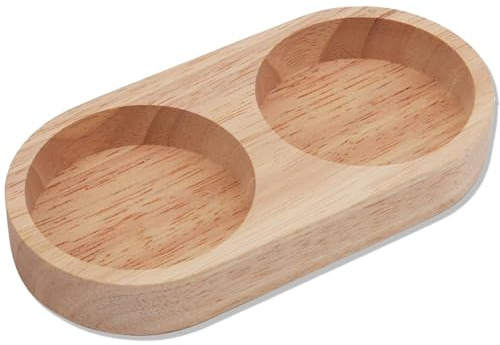 Wooden Salt and Pepper Tray, Beech Wood Salt Pepper Grinder Rest Tray, Suitable for Mills Holder Shakers Salt Kitchen Home Dining Table Storage Accessories