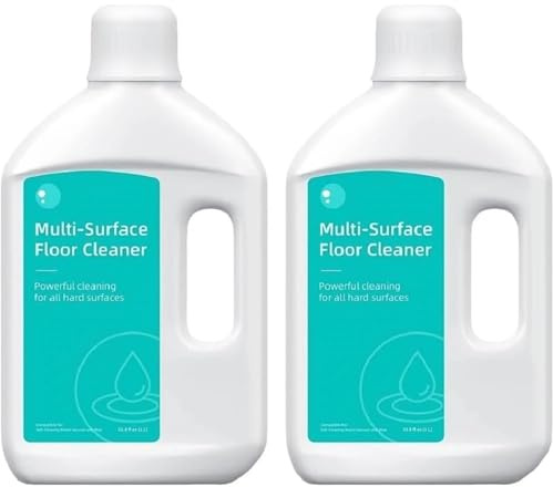 Solution de nettoyage du sol, Compatible avec Dreame Matrix Series /Aqua10 Series/X Series/L Series/D Series, Robot Vacuum et Mop 1L(2pcs)
