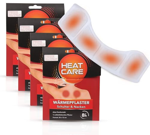 Bestlivings Wärmepflaster groß XXL (30cm x 12cm / 4er Pack) - selbstklebende Thermopflaster für Rücken, Nacken, Schulter und Körper - 8 Stunden wohlige Wärme - Natürliche Inhaltsstoffe
