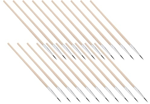 Veemoon Lot de 24 Brosses Pollinisatrices pour Jardinage Manuel, Outil de Pollinisation des Légumes Tête de 1,5 Cm, Brosse Réutilisable pour Fruits, Tomates et Arbres Fruitiers,
