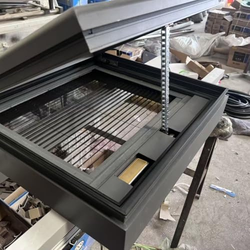 Ventana de Techo eléctrica de Aluminio con Cristal Templado de Doble Capa y mosquitera para una iluminación y ventilación óptimas.